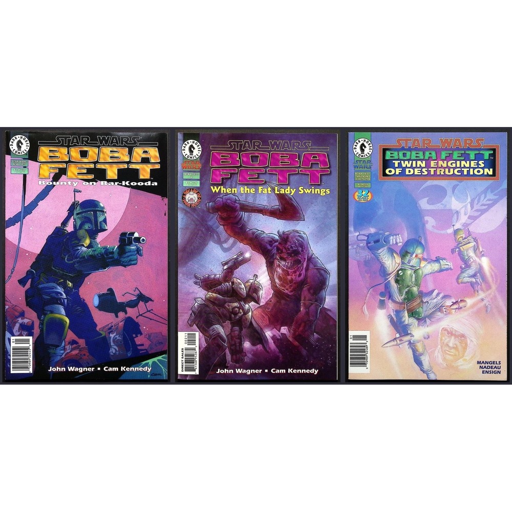 Dark Horse Comic Lot Star Wars Boba Fett 90s Wagner Kennedy #1